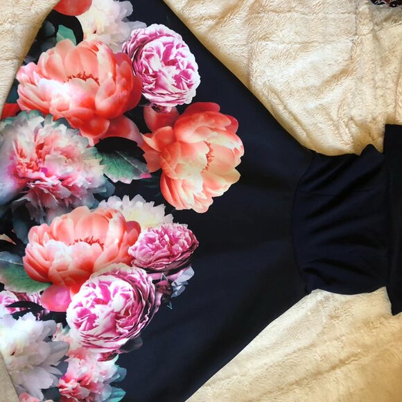 Wonderful midnight blue evening gown by Joseph Ribkoff - Dress - Picture 2 of 14